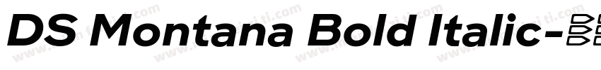 DS Montana Bold Italic字体转换